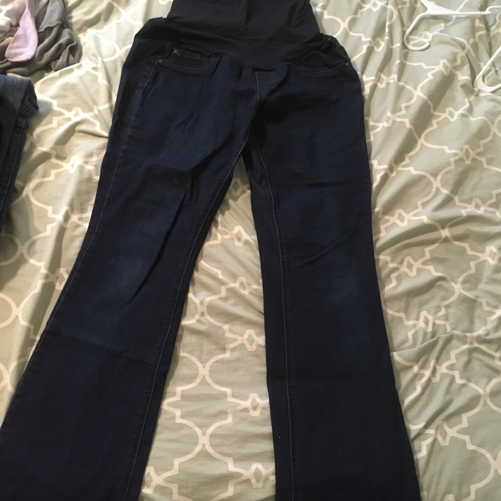 Dark maternity jeans